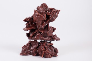 Tomassets (rocs de xocolata negra i patates xips)