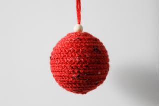 Bola de Nadal vermella