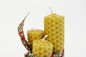 Pack 3 velas Navideñas de cera de abeja