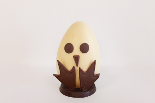 Pollito blanco - Mona de Pascua de chocolate