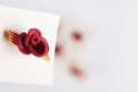 Pin rosa vermella